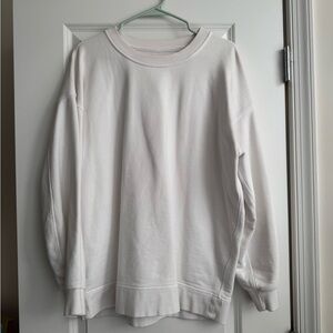 Lululemon White Crewneck